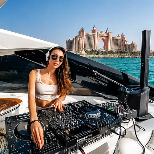 Live DJ entertainment on private yacht cruise in Dubai | Dxb Charters